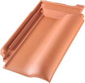 E 58 MAX® - Ridge connection tile Natural red | Image product range | © © ERLUS AG 2021