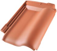 E 58 PLUS® - Ridge connection verge tile right Red | Image product range | © © ERLUS AG 2021