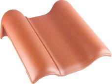 E 58 PLUS® - Pent roof verge tile left Red | Image product range | © © ERLUS AG 2021