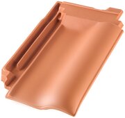 E 58 S Lotus Air® - Ridge connection tile Lotus air® red | Image product range | © © ERLUS AG 2021
