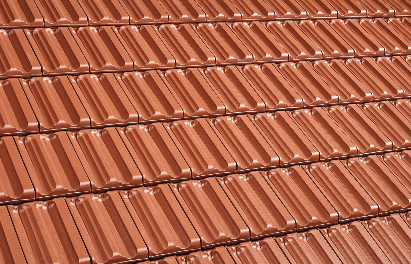 Falzziegel (Interlocking Tile) - Red | Image roof surface | © © ERLUS AG 2021