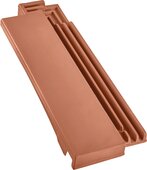 Level RS® - 1/2 Ridge connection verge tile left / Ridge connection double roll tile (set) Sinter red | Image product range