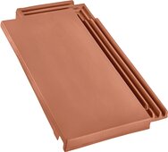 Level RS® - Ridge connection verge tile left Sinter red | Image product range