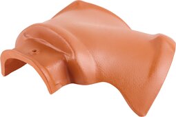 Ceramic hip cap für ridge beginning tiles no. 19 Red | Image product range | © © ERLUS AG 2021