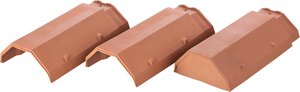 Ridge tile no. 17 Sinter red | Image product range | © © ERLUS AG 2021
