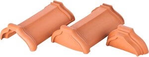 Ridge tile no. 5 Natural red | Image product range | © © ERLUS AG 2021